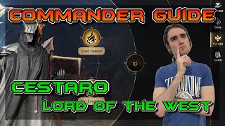 CESTARO  COMMANDER GUIDE  SKILL EQUIP TROOPS COUNTER  LOTR RISE TO WAR 20 [upl. by Naitsyrk]