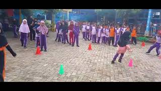 video praktek PJOK SD atletik lari dengan kombinasi [upl. by Ayita714]