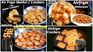 4 Airfryer Snacks Recipes  Air Fryer Namkeen Snacks  Airfryer Recipes [upl. by Ilatan]