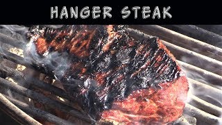 Hanger Steak on Weber Kettle [upl. by Ahterod738]