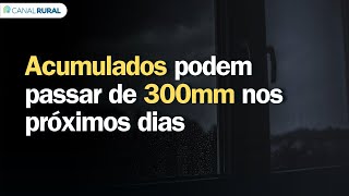 Acumulados podem passar de 300mm nos próximos dias  Previsão do tempo  Sul [upl. by Aihsemek]