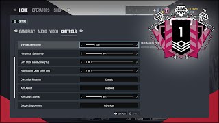 The BEST CONSOLE CHAMPION Sensitivity And Settings  Rainbow Six Siege [upl. by Amitie]