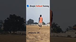 Simple Fullback Training footballskills [upl. by Irual]