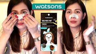 WATSONS NOSE PORE STRIP REVIEW [upl. by Shama226]