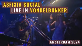 Asfixia Social  Live in Vondelbunker 2024 Amsterdam [upl. by Adivad]