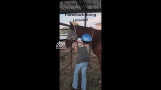 Fun and Confidence Unique Horseback Riding Lessons Legend Acres [upl. by Cirtemed]