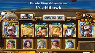 Enel takes down PKA Vs Mihawk Level 100 Pirate King Adventures OPTC [upl. by Arlin394]