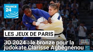 JO 2024  Le bronze pour la judokate Clarisse Agbégnénou • FRANCE 24 [upl. by Isyak162]