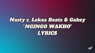 NASTY C LEKAA BEATS amp GABZY  NGINGO WAKHO  LYRICS [upl. by Ardnatal]