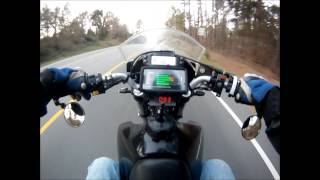 Suzuki DR 650 Ecotrons EFI android app test ride part 1 [upl. by Ponton721]