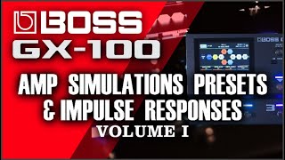 Boss GX 100 Wangs 2204 Amp Simulation video demo [upl. by Irtimed209]