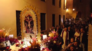 Procesión Señor de los Milagros Nazaret con AM Estrella 2024 Salamanca [upl. by Annaeirb]