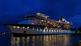 Rhapsody of the Seas and Celebrity Constellation departs Port Colon 2000 [upl. by Rolyt]