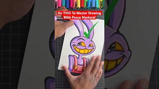 Master Posca Markers With THIS Art Tip 😍 Beginners art shorts [upl. by Yllier]