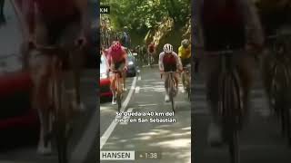 ¿Está Vingegaard agotado Esto pasó al Final en la clásica San Sebastián 😟 ciclismo vingegaard [upl. by Akierdna]