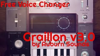 Free Voice Changer  Graillon v30 by Auburn Sounds No Talking [upl. by Annohsal]