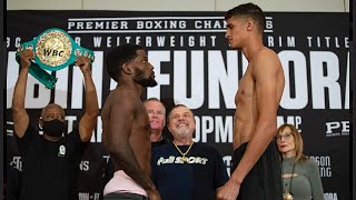 Erickson Lubin vs Sebastian Fundora WEIGH IN 6’7” GIANT MONSTER FACE—OFF w a SNIPER [upl. by Ferdinand]