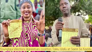 Koungheul Élections législatives Fanta Sall dans la commune de Missiarah avec… [upl. by Afatsom]