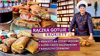 Rączka gotuje najlepsze ciasto naleśnikowe krokiety w czterech wersjach barszcz czerwony [upl. by Laith133]