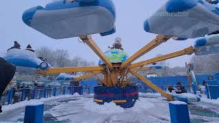 Go Jetters Vroomster Zoom Ride IN SNOW  Alton Towers [upl. by Selym]