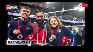 Historic Moment USA Para Badminton Duo Wins Silver in Paralympics Securing First Ever Medal [upl. by Aielam]