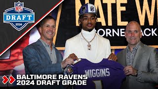 Baltimore Ravens 2024 Draft Grade  PFF [upl. by Isla492]