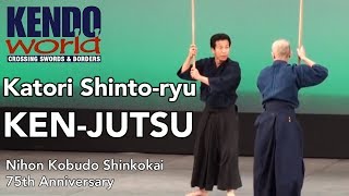 KENJUTSU Tenshin Shoden Katori Shintoryu  Nihon Kobudo Shinkokai 75th Anniversary [upl. by Salita]