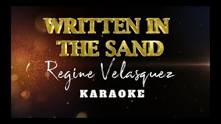 Written In The Sand  Regine Velasquez  Karaoke  Instrumental [upl. by Lankton]