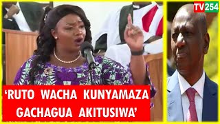 ANGRY Fearless Waruguru addresses Ruto face to face over Gachagua mistreatment by Ichungwa today [upl. by Ezekiel95]