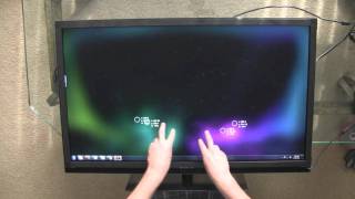 Multitouch LCD TV  Infrared Touch Frame [upl. by Nawyt]