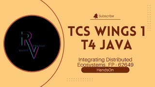 Wings 1 T4 Integrating Distributed EcosystemsFP HandsOn  RahulVijayan digital tcs wings1 [upl. by Nylarac271]