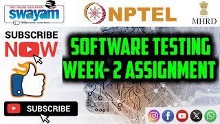 software testing week 2 nptel [upl. by Viviane]