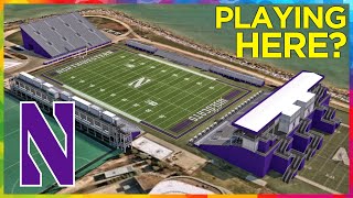 Northwestern playing ACTUAL football games on PRACTICE field [upl. by Elbertine]