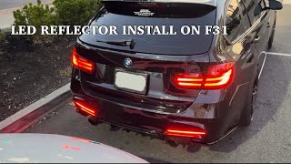 Installing LED Reflectors on my F31 328i Wagon Full guide [upl. by Mateusz377]