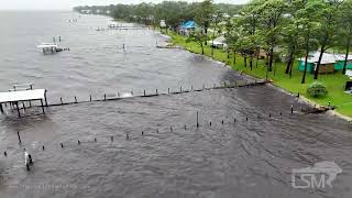 09262024 Lanark Village FL  Piers Submerged by Rising Waters [upl. by Pritchard]