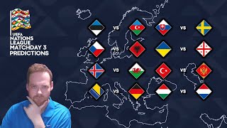 My UEFA Nations League Matchday 3 Predictions 111024 [upl. by Lawlor343]