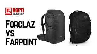 Forclaz 100 40l vs Osprey Farpoint 40  Bag Comparison  One Bag Travel  Born Traveller [upl. by Euqinot845]