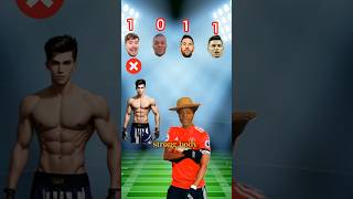 Who have strong body Ronaldo vs Messi vs Mr beast shorts shortvideo viralvideo [upl. by Donahue29]