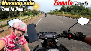 ☀️ Morning vibe il oru Adipoli ride 🏍️  Zomato vlog  43 [upl. by Evreh]