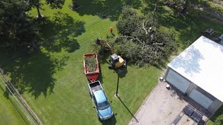 Homeowner Calls Me Since He PANICKED After Hurricane Almost Dropped This HUGE Tree onto His Garage [upl. by Wasserman446]