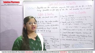 Inorganic Chemistry 02  Types amp Sources of Impurities in Pharmaceutical Products  Impurities [upl. by Mccoy]