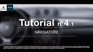 Navigatore Suzuki  Tutorial 41 – Impostazione della Navigazione [upl. by Ellehcirt]