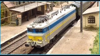 HLE 18 SNCB LS models  Train quot Le Molière quot  Trains Miniatures du Valois [upl. by Aneis]