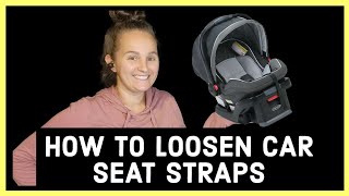 How To LOOSEN CARSEAT STRAPS  Graco BabyTrend EvenFlo amp MORE [upl. by Pelagias]