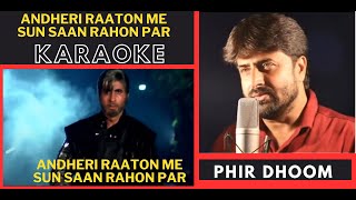 Andheri Raaton Me  Shahenshah Movie  Original Crystal Clear Karaoke With Scrolling Lyrics [upl. by Nikolai]