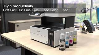 Epson EcoTank Printer L6460L6490 Product Video [upl. by Anafetse]