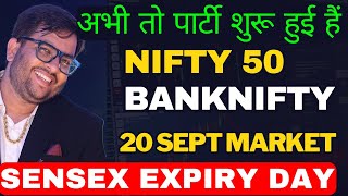 NIFTY ANALYSIS BANKNIFTY PREDCITION FOR 20 SEPT  TOMORROW MARKET  SENSEX EXPIRY PREDICTION [upl. by Seema113]