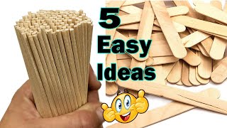 DIY  5 Easy Ideas from Wooden Sticks  Wooden Stick Crafts  Home Decor Ideas 25 [upl. by Hollah]