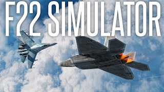 The Closest We Have to a Realistic F22 Simulator DCS F22 Mod [upl. by Nueoht]