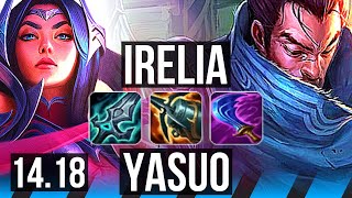 IRELIA vs YASUO MID  11k comeback 49k DMG  NA Diamond  1418 [upl. by Jacquelynn]